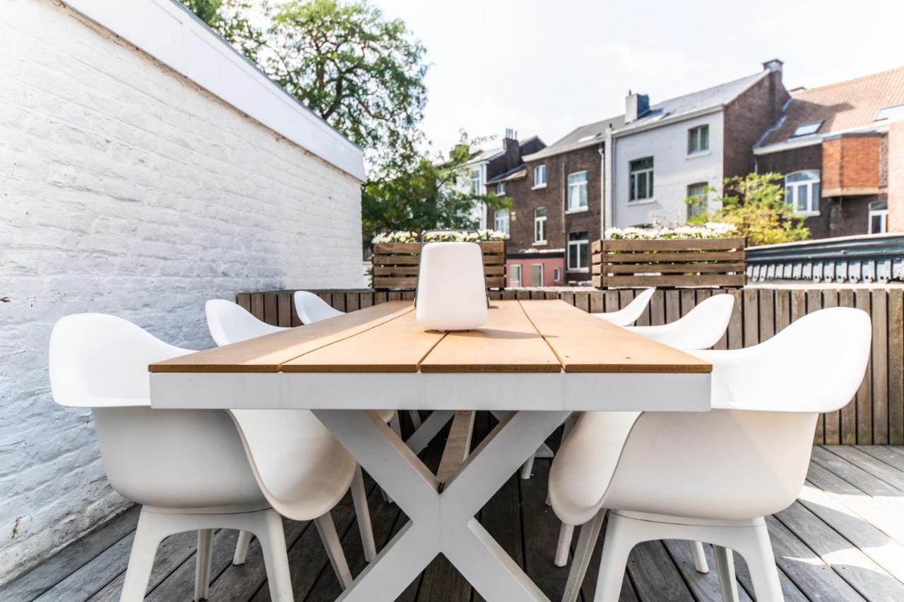 Appartement Guillemins Station Terrace Liege Bagian luar foto